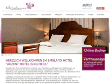 Tablet Screenshot of hotel-borchers.de